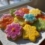 spring flower cookies decorated